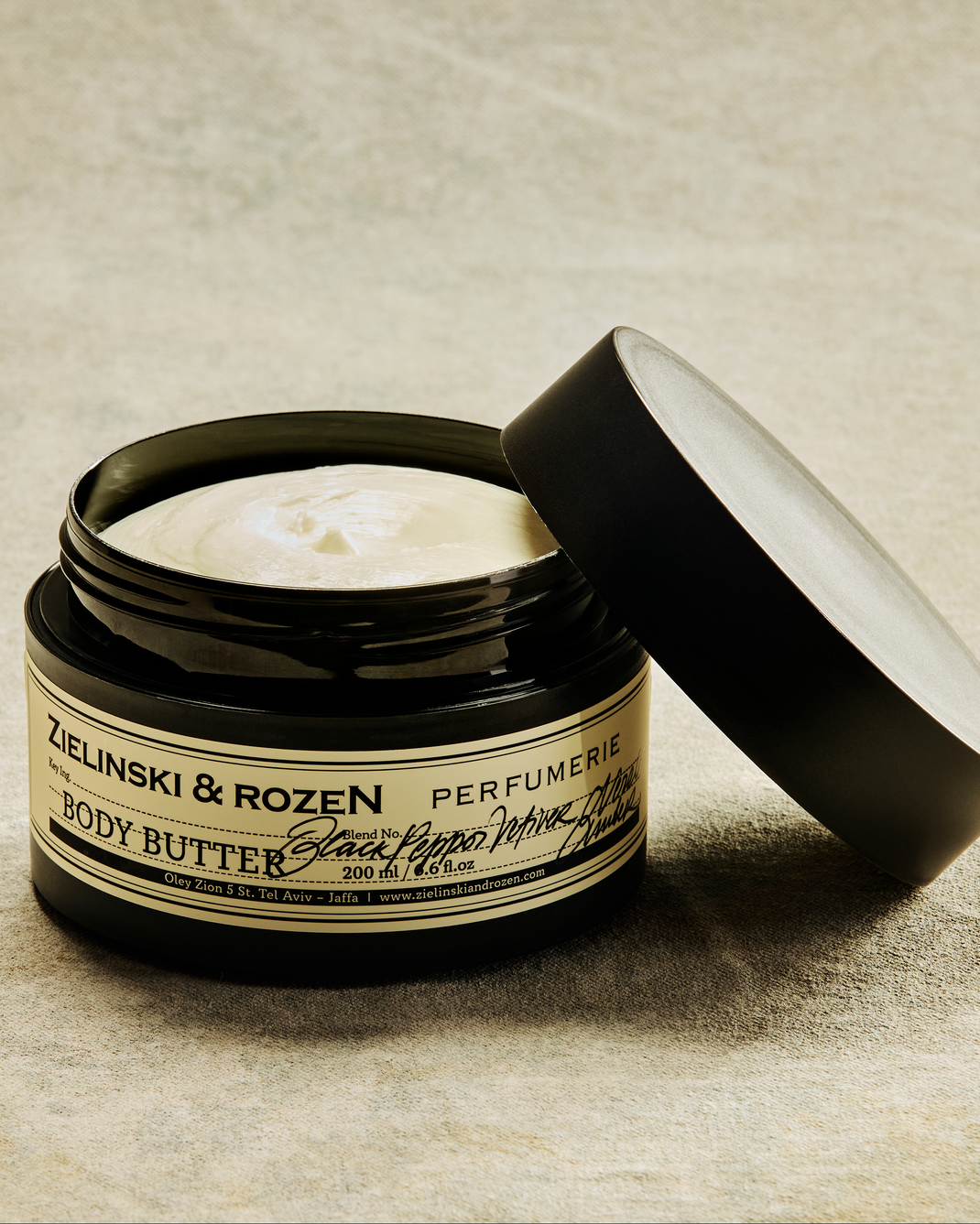 Body Butter Black Pepper, Vetiver, Neroli, Amber