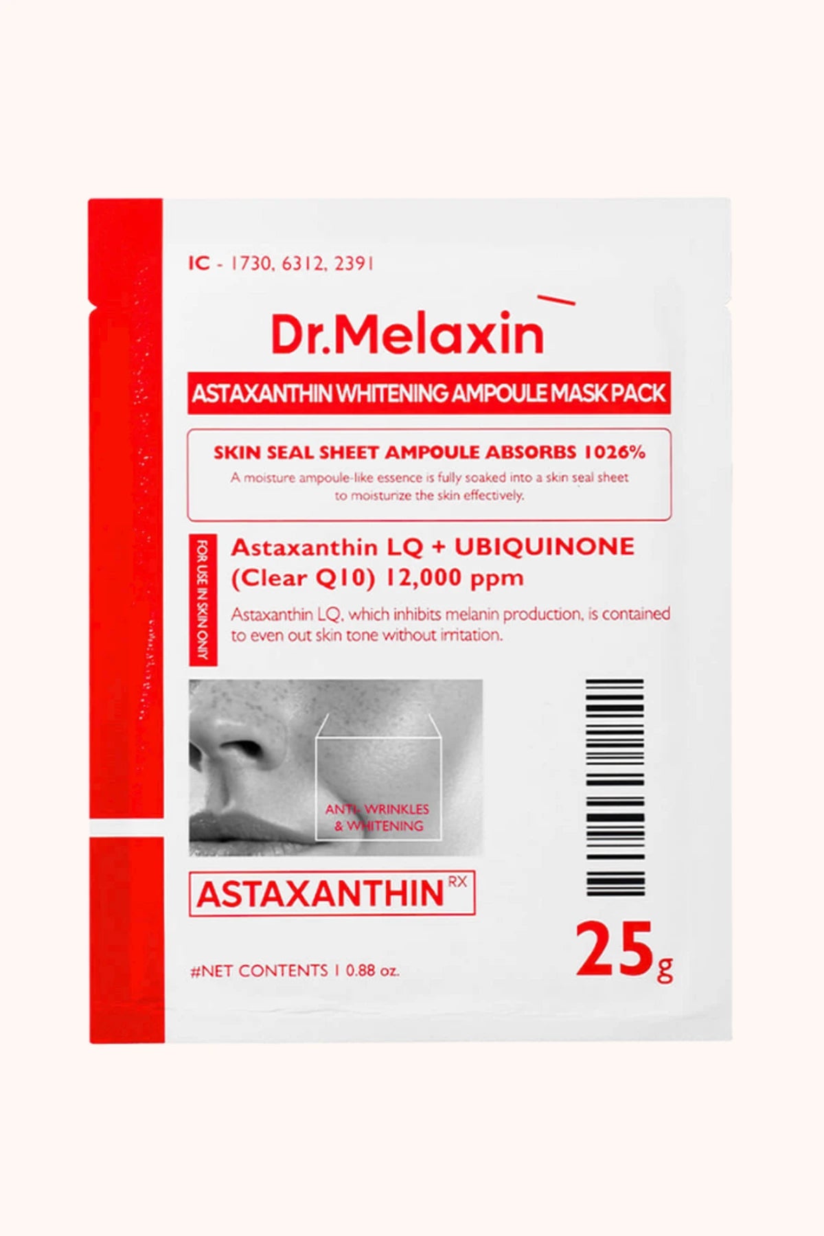 Dr. Melaxin Astaxanthin Brightening Ampoule Mask Pack