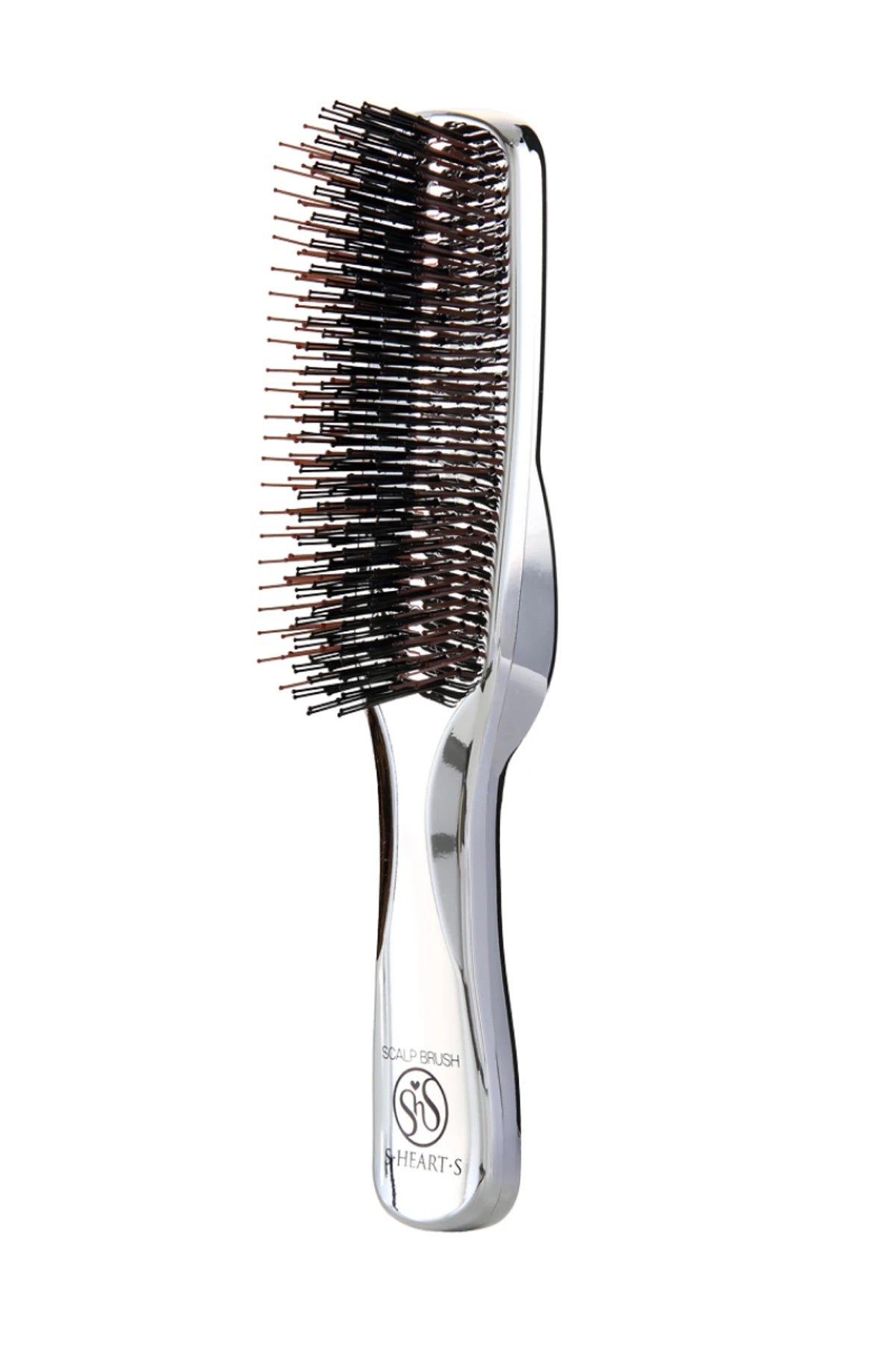 S-HEART-S SCALP BRUSH PLUS LONG SILVER + TUBE STAND