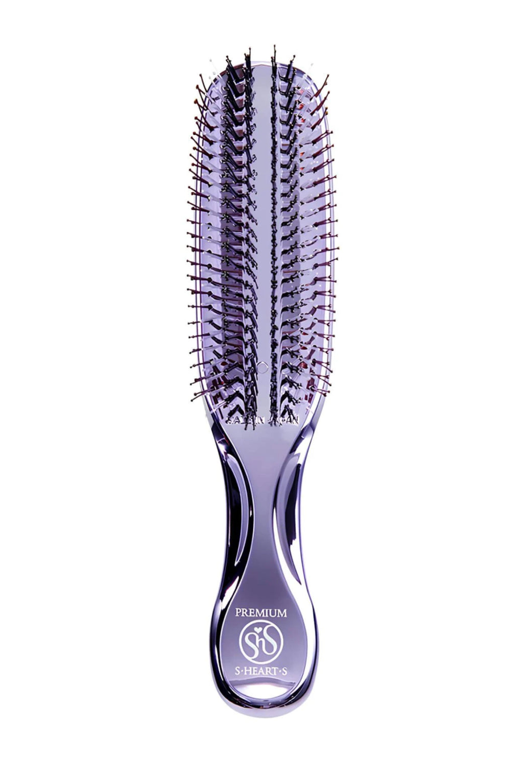 S-HEART-S SCALP BRUSH WORLD PREMIUM LONG PURPLE + TUBE STAND