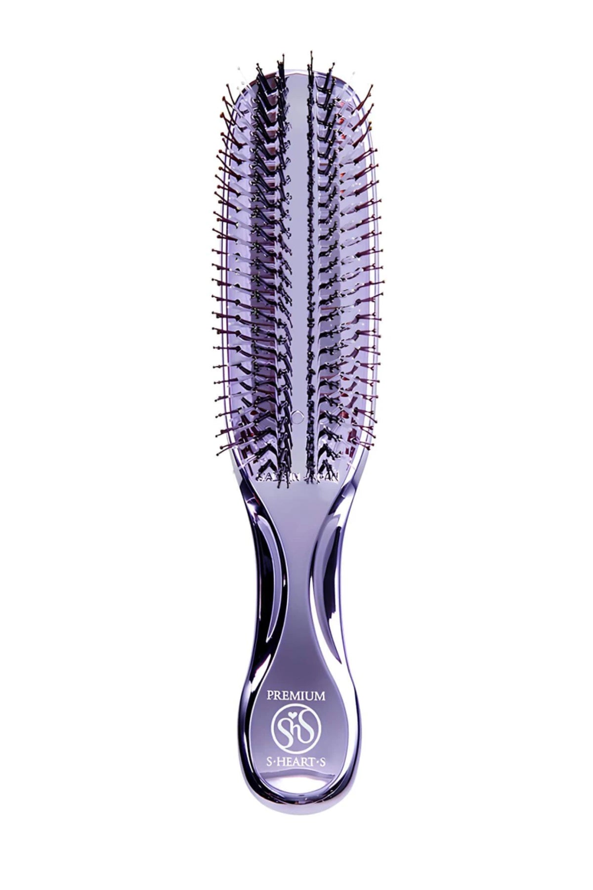S-HEART-S SCALP BRUSH WORLD PREMIUM LONG PURPLE + TUBE STAND