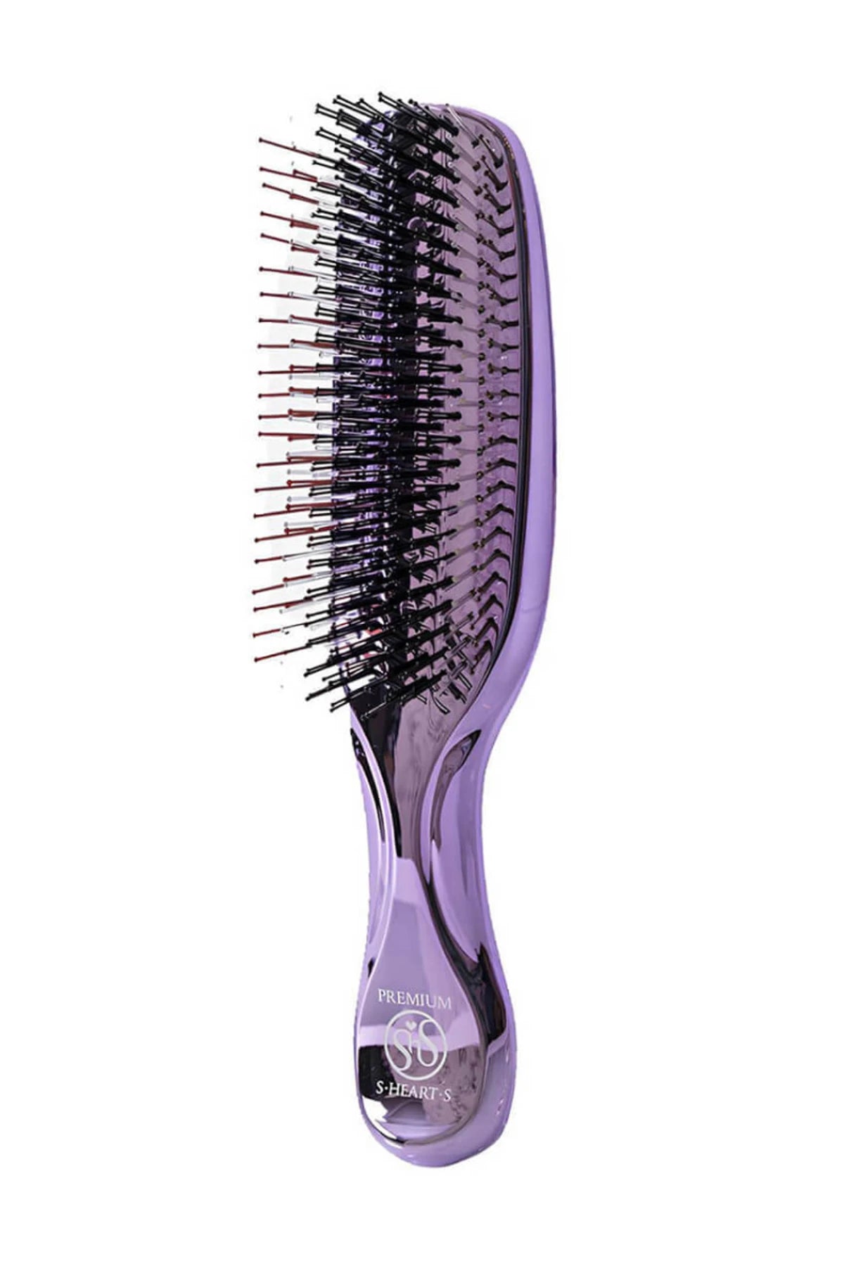 S-HEART-S SCALP BRUSH WORLD PREMIUM LONG PURPLE + TUBE STAND
