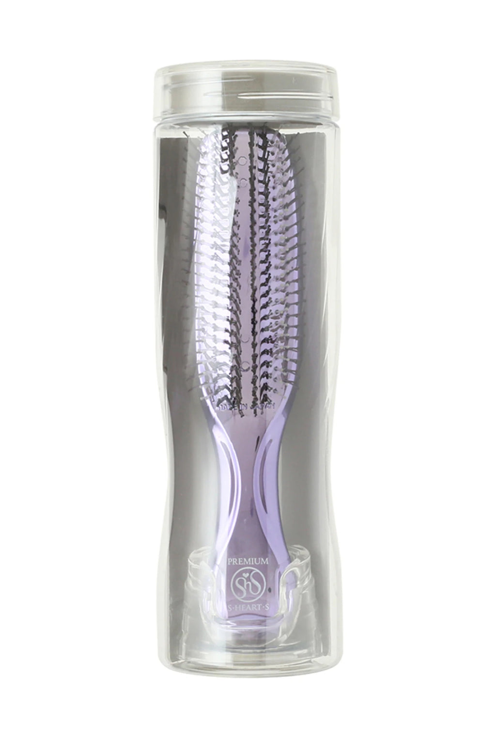 S-HEART-S SCALP BRUSH WORLD PREMIUM LONG PURPLE + TUBE STAND